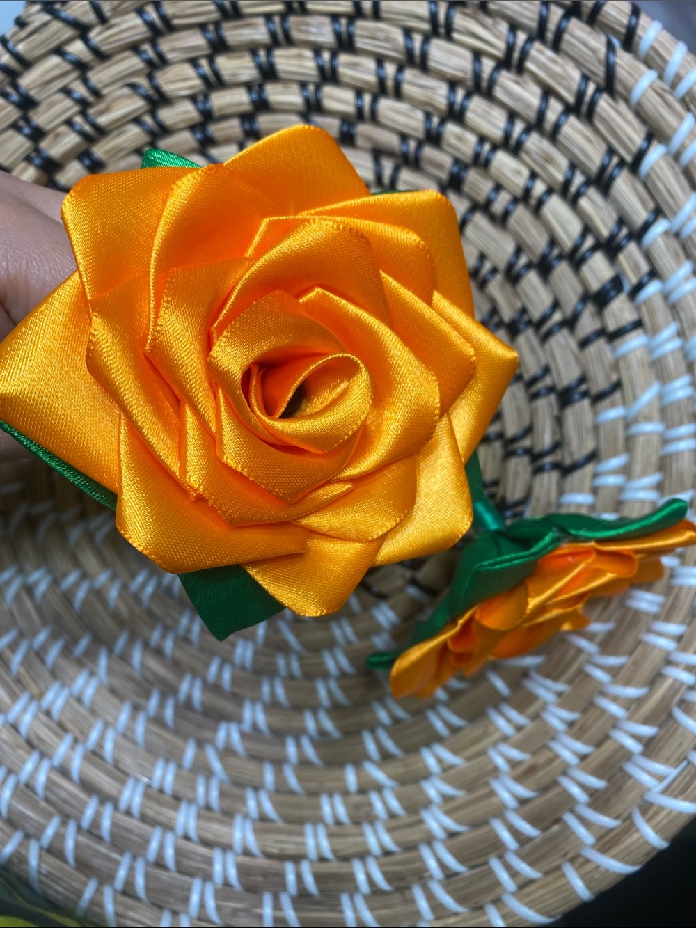 Hand Crafted Satin Rose Pen - Picture 5 of 5